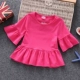 Bé gái mặc áo phông ngắn tay mùa hè cho bé sơ mi cotton nửa tay búp bê trong áo trẻ em sản phẩm mới