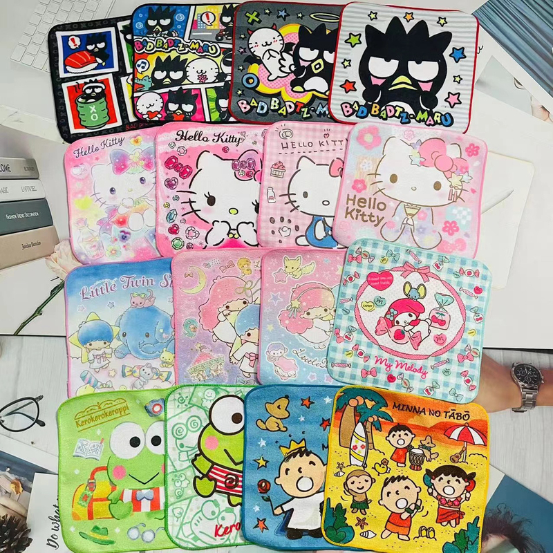 Cartoon Cute Pure Cotton Gauze Absorbent Cute One-Sided Fiber One-Sided Cotton Small Square Towel Small Towel Hand Towel Cartoon Cute Pure Cotton Gauze Absorbent Cute One-Sided Fiber One-Sided Cotton Small Square Towel Small Towel Hand Towel