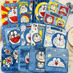 [10-Pack] Cartoon Children's Pure Cotton Small Towels, Small Square Towels, Student and Toddler Hand Towels, Cat Small Hand Towels