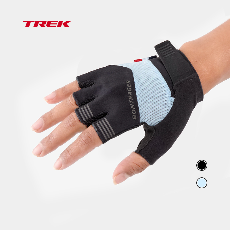 TREK Trick Bontrager Circuit Breathable Abrasion Resistant Double Density Slow Pressure Half Finger Women's Riding Gloves