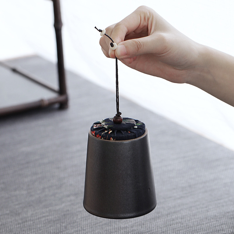 TaoZi small of black tea, sealed storage in warehouse and receives ceramic pot black tea pu - erh tea zen tea pot