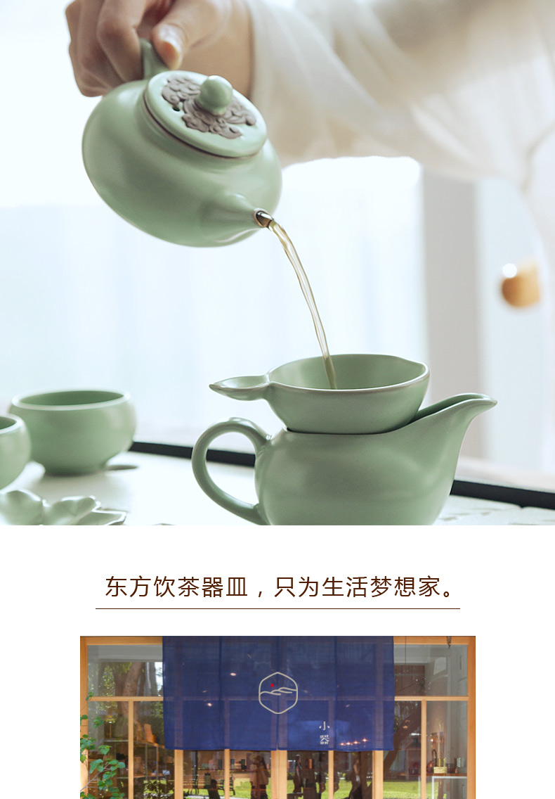 Open the slice TaoZi your up kung fu tea pot can keep checking ceramic tea set small home beauty single pot teapot