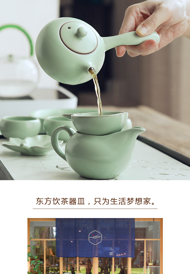 Open the slice TaoZi your up kung fu tea pot can keep checking ceramic tea set small home side the single pot teapot