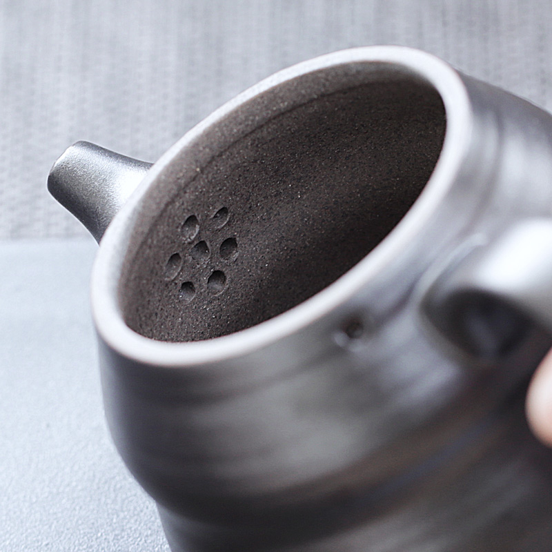 Japanese tea set rust glaze thick clay restoring ancient ways of black start kung fu tea set group contracted dry terms