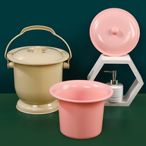 Spittoon urine bucket bedpan urine tank thickened portable household chamber pot for women adults pregnant women childrens bedrooms deodorant