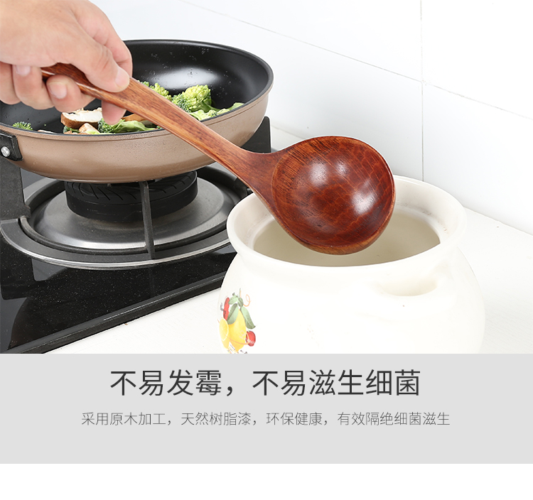 Xẻng gỗ xẻng đặt tay cầm thìa gỗ không làm tổn thương nồi xẻng gỗ không dính gỗ xẻng gỗ đặt bếp - Phòng bếp chảo gang bếp từ