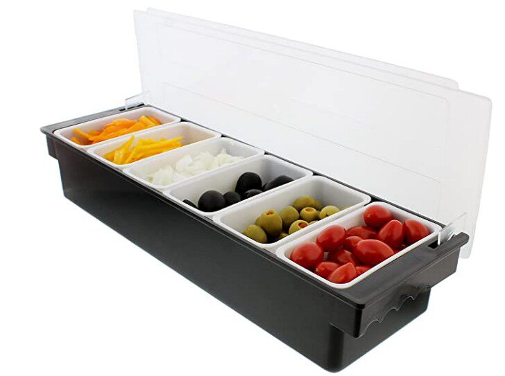 4 G6 GE Fruit Box Plastic Split and Conditioning Box Bar Bar appliances Cocktail Decoration Box