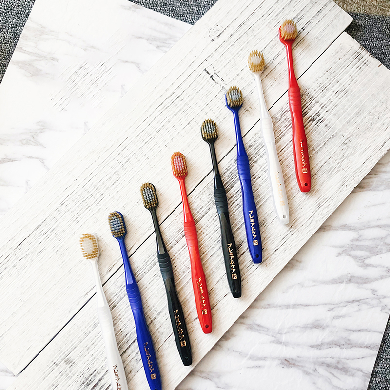 LIN beauty Japan EBISU Huibaishi imported soft hair toothbrush 65 48 holes wide head gingival protection adult family pack