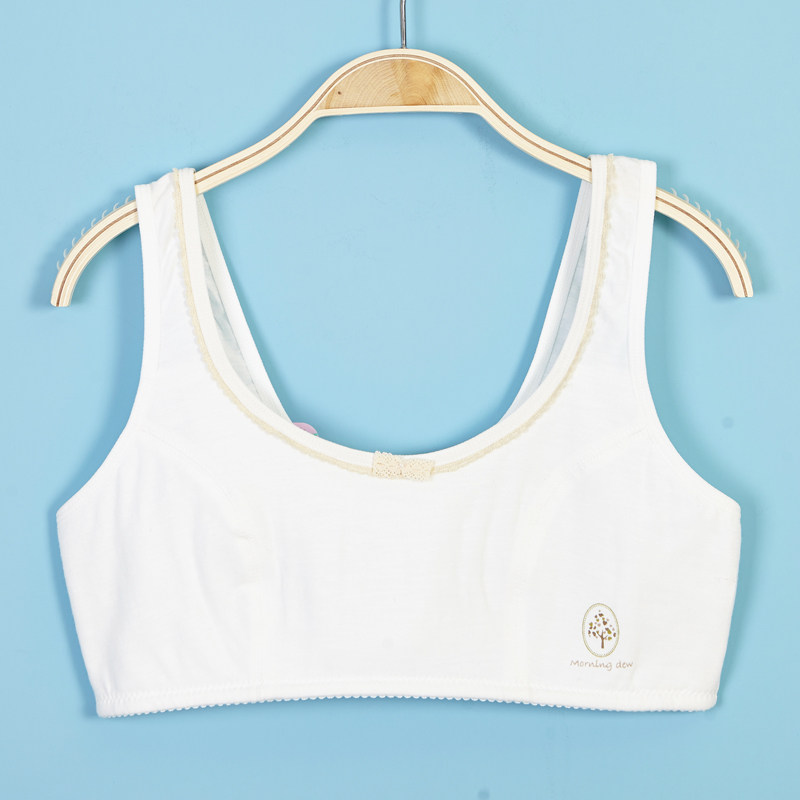 Bai Ling Bai Li cotton thin section of girl's underwear development period junior high school students vest-type underwireless bra 91002