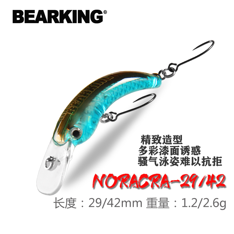 Bear King Lujah Bait Pino Chumino Small Fat Grass Fish Specials 3D Prism Light Seawater Floating Bass Fish Teething