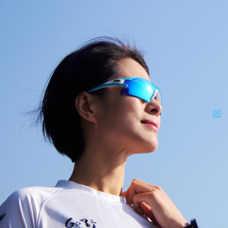 Light power cuisy super light polarized anti-ultraviolet anti-acid coated outdoor cross-country running riding fashion sports glasses