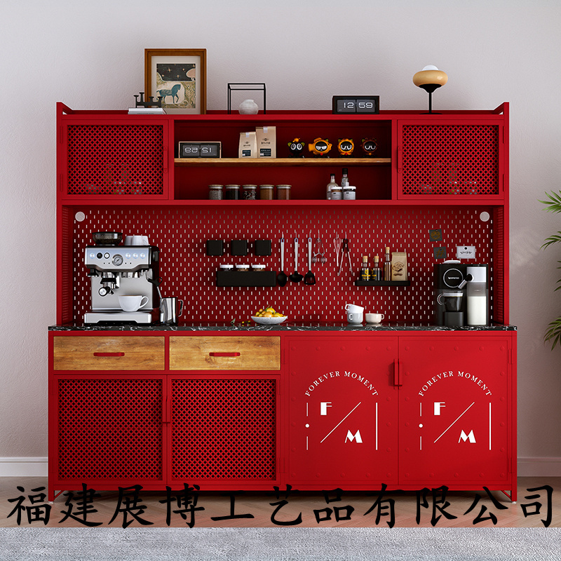 Commercial Bar Counter Integrated Cabinet, Wall-Mounted Sideboard, Coffee Machine Workstation, Tea Room, Office Storage Cabinet Commercial Bar Counter Integrated Cabinet, Wall-Mounted Sideboard, Coffee Machine Workstation, Tea Room, Office Storage Cabinet