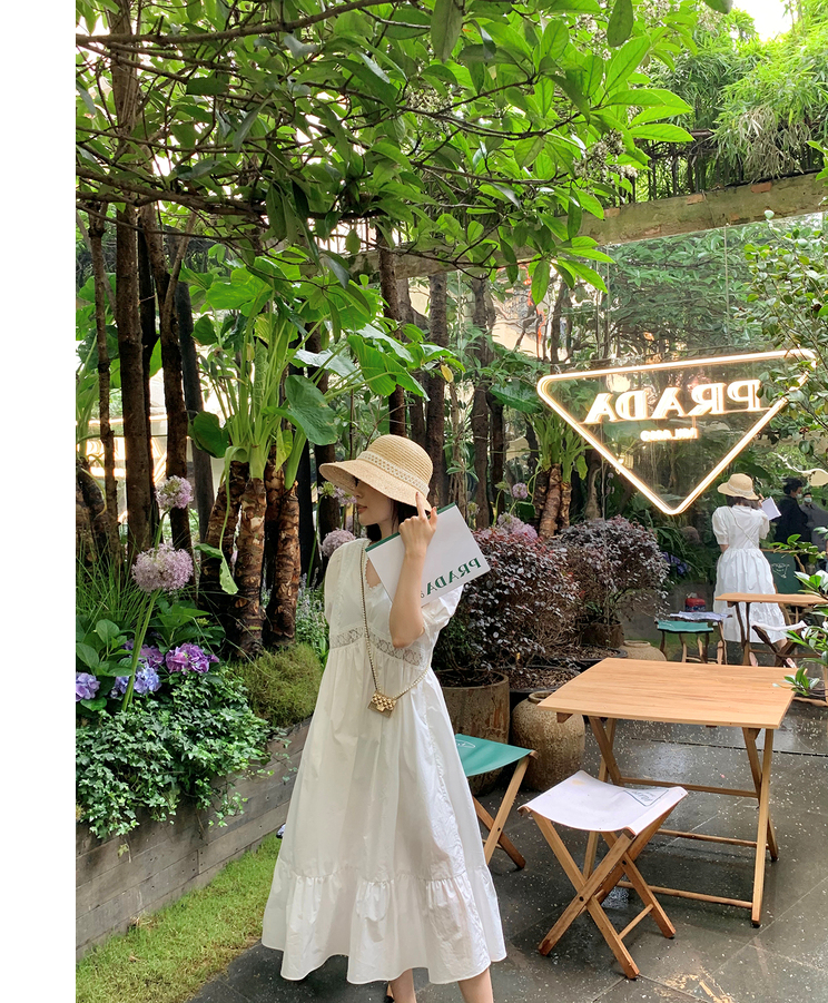 C8751 1790K VÁY ĐẦM LIỀN THÂN NỮ JIARELA MÙA HÈ CỔ CHỮ V THỜI TRANG NỮ REN G05 SẢN PHẨM MỚI