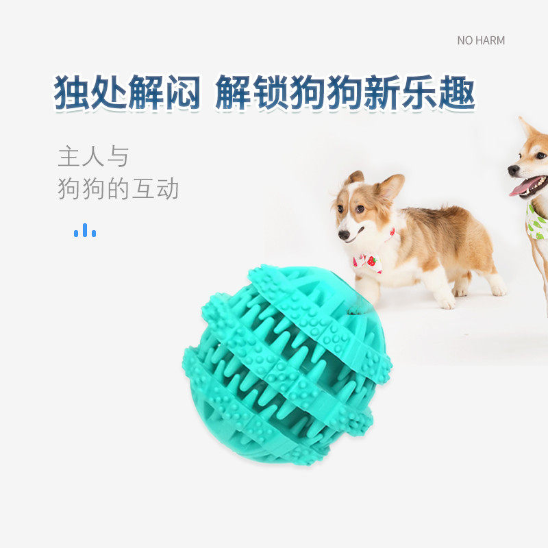 Dog toy molar sound golden retriever tooth ball resistant to bite and relieve boredom pet supplies small, medium and large dog rope knot