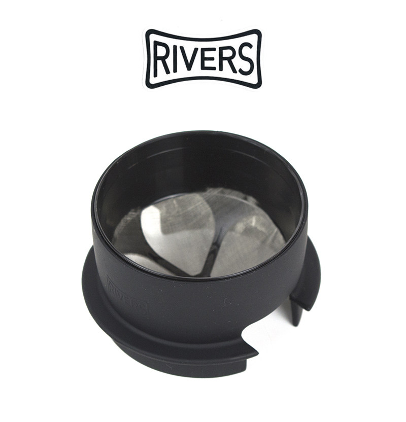 Japan Rivers Coffee Filter Food Grade Hand-flush Coffee Metal Strainer Free filter Hand punching portable minima