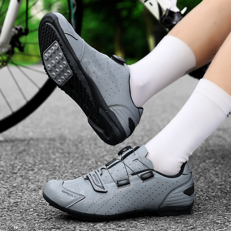 Mountain Car Shoes Men and Women Highway Ride Shoes Hard Solid Bicycle Shoes Unlocked Fitness Car Shoes Outdoor Riding Shoes