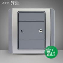Schneider E3000 Metro Silver Gray 600W Single dimmer switch with LED indicator E3031HD