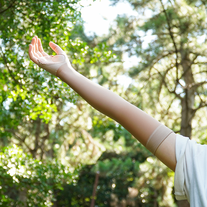 Upf50+ Korean Golf Sleeves Sun Protection Golf Ice Sleeves for Men and Women, Skin Color, Quick-Drying, High-End Ice Silk