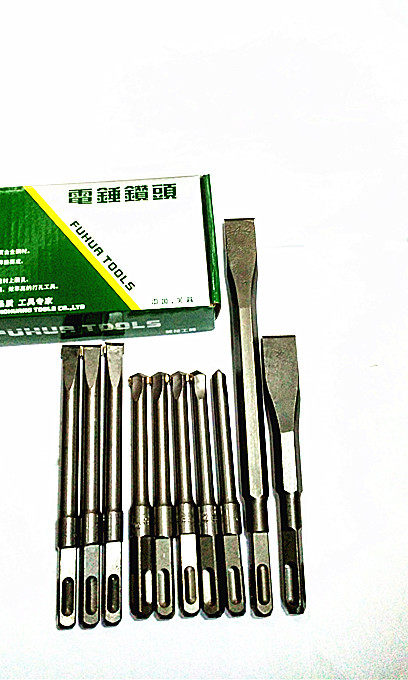 Shovel wall king electric hammer drill bit m10 square handle four pit light rod unthreaded alloy tip chisel 12 concrete slotting chisel