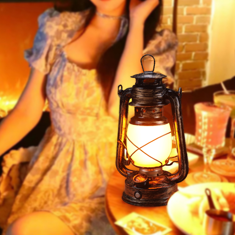 Rechargeable Bar Table Lamp Decorative Atmosphere Light Retro Portable Lantern Outdoor Photography Props Camping Kerosene Lamp Table Lamp Rechargeable Bar Table Lamp Decorative Atmosphere Light Retro Portable Lantern Outdoor Photography Props Camping Kerosene Lamp Table Lamp