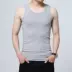 Mùa hè chất béo nam vest béo người cộng với phân bón XL áo thun cotton không tay thể thao chạm đáy áo sling áo khoác nam giả vest Áo vest cotton