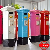 Eurostyle Retro Hexagon Decoration Mailboxes Iron Art Manual Mailbox Props Brief Creative Home Beauty Chen Large Pendulum