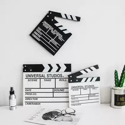 Creative film clapping board, field recording board, director board, playing board, photography props, Nordic ins decoration decoration, can be hung