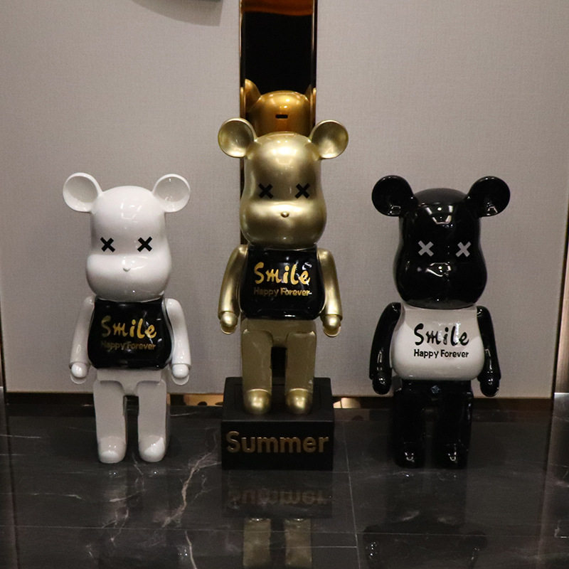 Net red new floor violent bear swing piece living-room TV cabinet decorated deposit money pot Joe relocating to new residence big swing piece