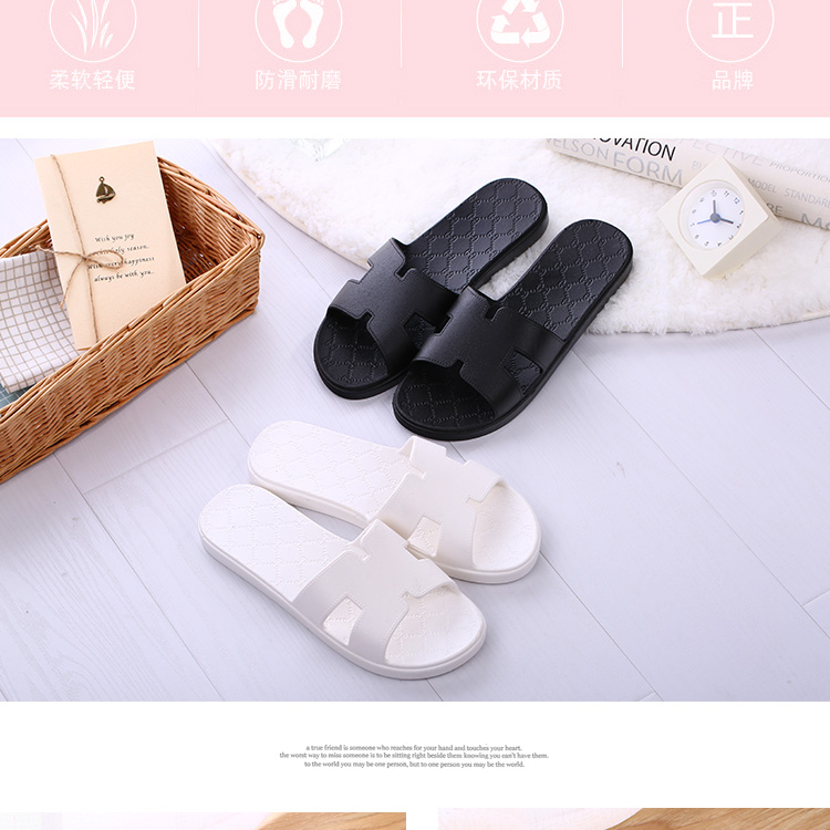 Mùa hè mới phòng tắm dép nam trong nhà chống trượt từ kéo đôi nhà mềm mại đáy dép đơn giản phụ nữ dép sục nam