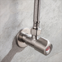 304 stainless steel angle valve thickened triangle valve explosion-proof check valve 4 four-point three-way valve one in two out faucet valve