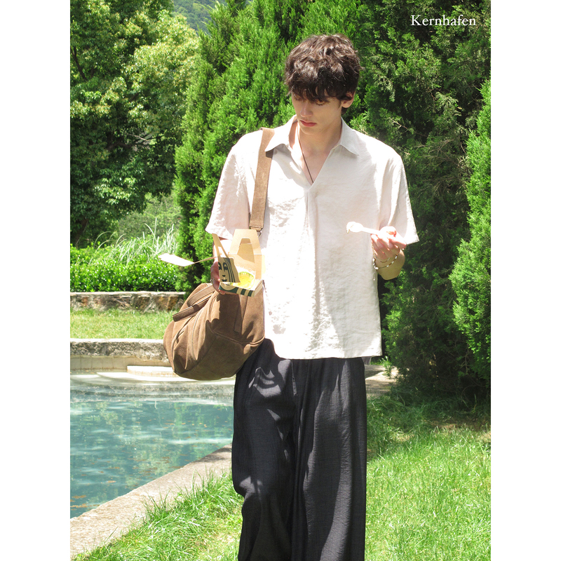 Summer Without a Shirt Is Incomplete! Woven Short-Sleeved Shirt for Men, Summer Style | Kernhafen Summer Without a Shirt Is Incomplete! Woven Short-Sleeved Shirt for Men, Summer Style | Kernhafen