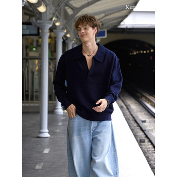 Share the colors of autumn 100% sheep wool v-neck pullover sweater for men | kernhafenkernhafen Share the colors of autumn 100% sheep wool v-neck pullover sweater for men | kernhafenkernhafen