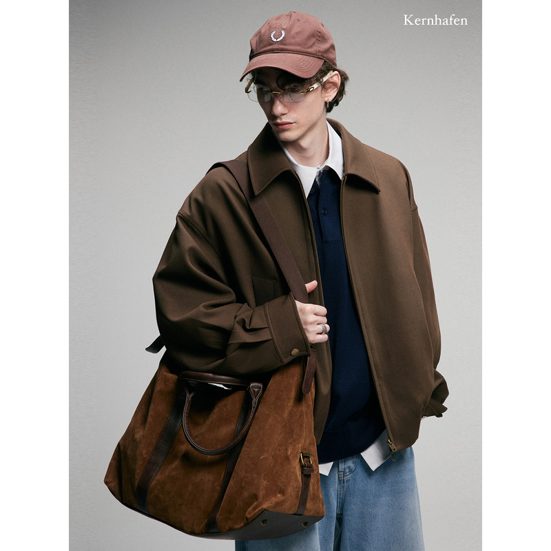 Kernhafen | High-End and Super Stylish American Retro Jacket for Men, Spring and Autumn Vintage Top. Kernhafen | High-End and Super Stylish American Retro Jacket for Men, Spring and Autumn Vintage Top.