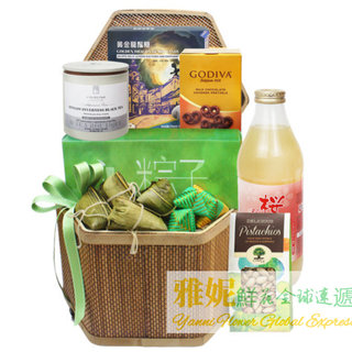 Hong kong dragon boat festival gift blue express rice dumpling order yani