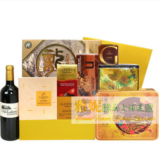 Hong kong mooncakes, gourmet food, red wine, mid-autumn festival gifts, express delivery