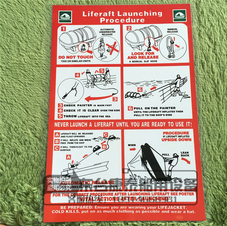 Marine schematic flatulled liferaft use illustrates the liferaft release schematic full English