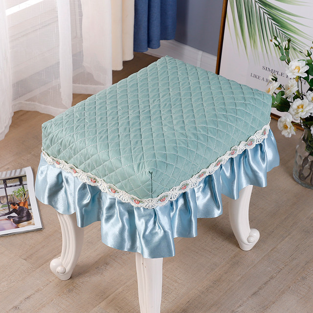 Chair cover students square stool cover cushion piano stool makeup stool dressing table cushion living shoe change the stool cover can be customized