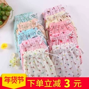 Mùa xuân và mùa thu Bộ đồ ngủ cotton Phụ nữ Mùa hè Bộ đồ ngủ cotton mỏng Quần gạc đôi Quần cotton nam Kích thước lớn Quần nhà