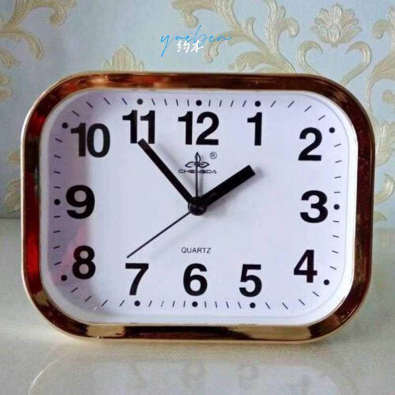 Creative and Simple Bedroom Bedside Table Clock, Silent Home Desktop Clock, Living Room Small Clock, Elderly People's Table Clock