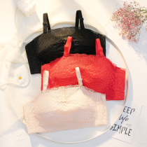 Invisible strapless latex underwear wedding dress special small chest flat chest thickened upper anti-light bra bra bra