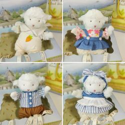 17cm Douyin Lamb Doll Clothes and Skirt Cute Little Sitting Wool Doll Doll DIY Clothing Replacement