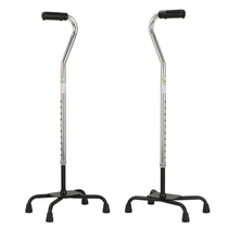 Foxconn elderly disabled four-legged single crutch cane can be retracted and adjusted in height
