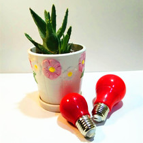 LED big red E27 big snail bright super bright red lantern energy saving lamp decoration Buddha Caishen light bulb