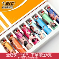 Pháp bic bic túi giấy j3 hình ảnh cô gái dùng một lần nhẹ hơn an toàn chống cháy nổ bánh xe đá lửa nhẹ hơn - Bật lửa hột quẹt bic