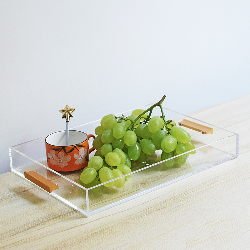 Acrylic Trim Dry Sugar Fruit Living-room Home Desktop Decoration Brief Basin Tea Water Wine Cup Fragrant Lavender Level Tray-Taobao