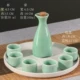 Sake jug Nhật rượu thủy tinh tách bộ thiết lập Trung Quốc sáng tạo nhỏ rượu vang chén quà cổ rượu vang tinh thần - Rượu vang