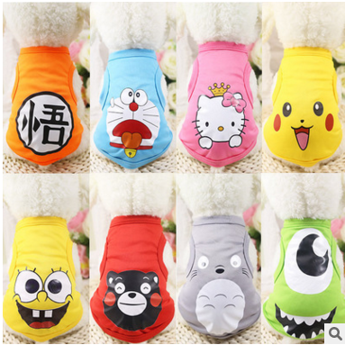 Cartoon Pet Vest Rabbit Catty Catty Teddy Puppy Clothes Spring and Autumn Clothing Small Dog VIP Bear Pets