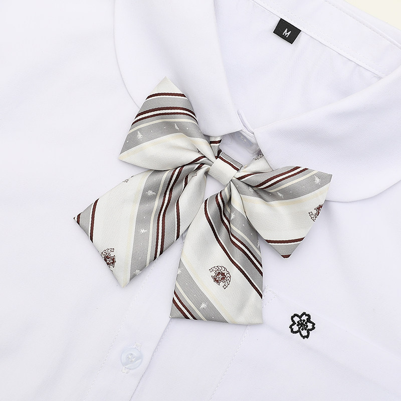 Pluto's original student square angle shirt uniform butterfly bow JK tie the little feather