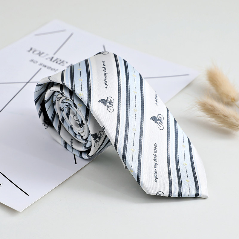 (Plowing) Favorites Original Blue Students College Wind DK Uniform Men JK Shirts Accessories Small Things Tie Women