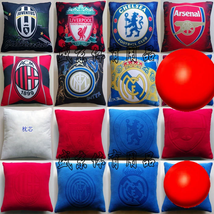 Real Madrid đệm gối Real Madrid gối C Luo gối J Luo gối Bell jersey gối bóng đá ngôi sao bóng đá đội bóng